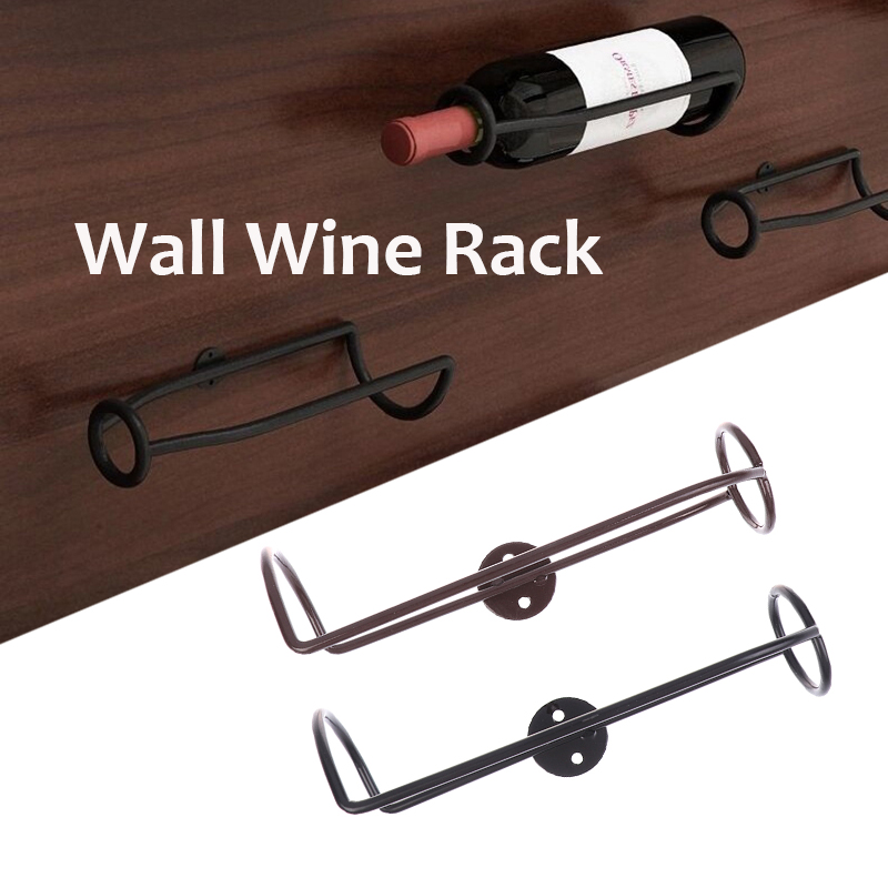 Home Bar Shelf - Modern Wine Bottle Holder - Heavy