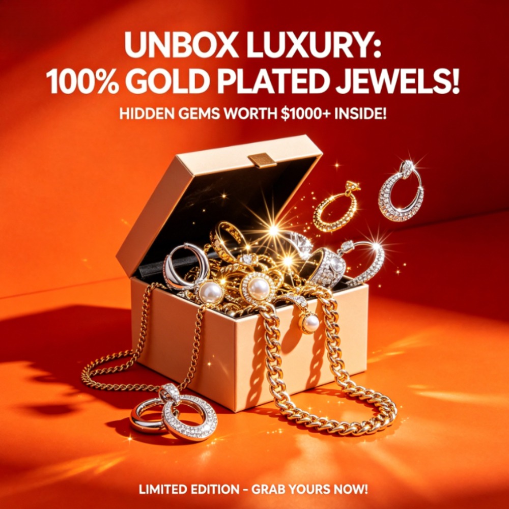 Bar Cart Gold - Discontinued Limited Edition Jewelry Mystery Box