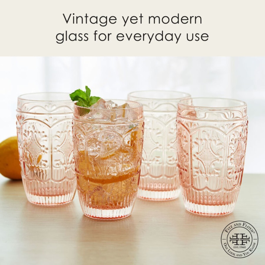 Trestle 12 oz Blush Highball G - Highball Glass Set 评论和价格
