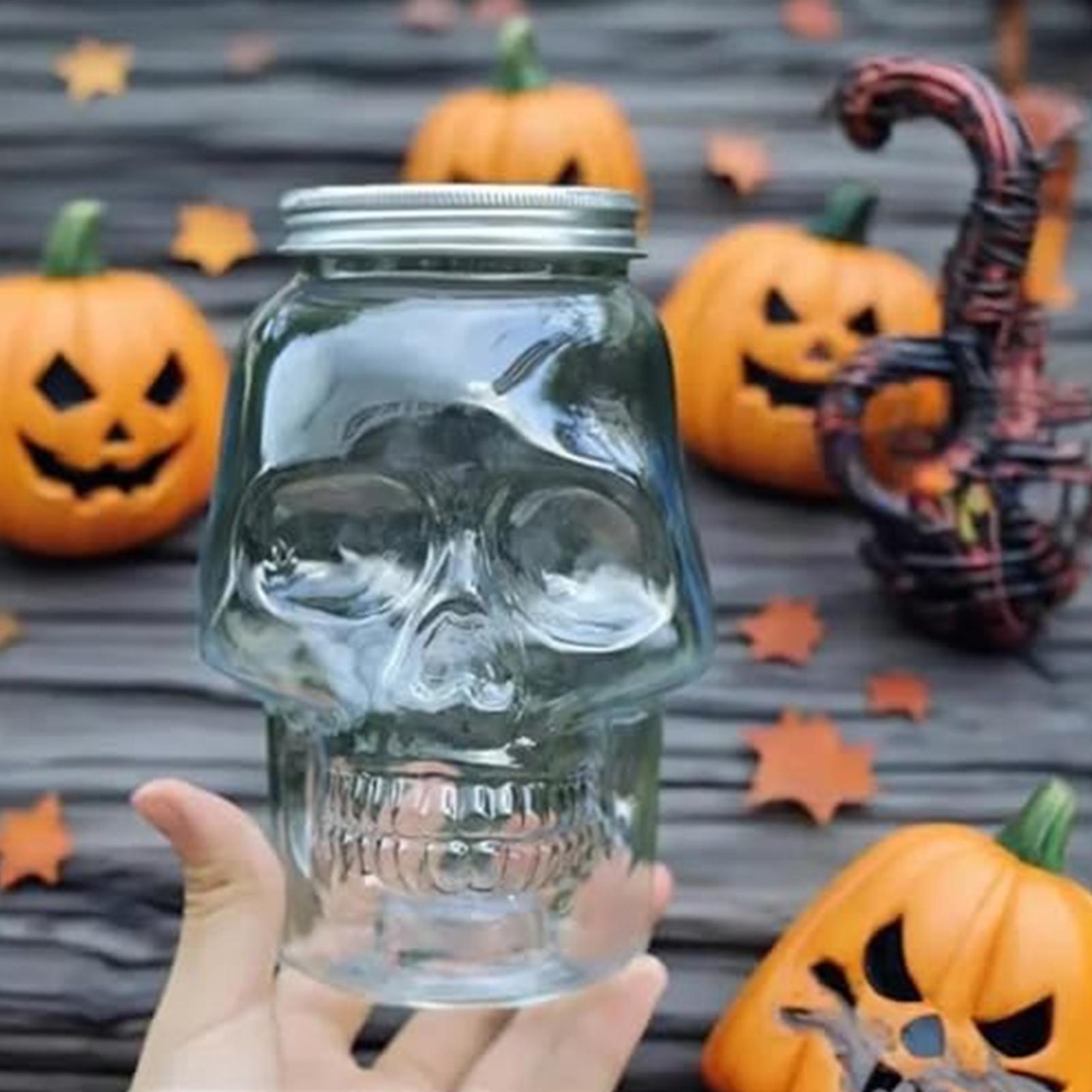 Skull Jars With Lid 500ml/800m - Home Bar Setup 评论和价格