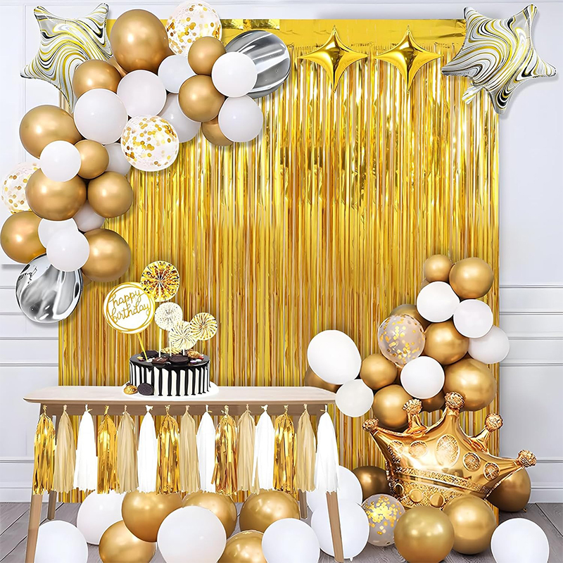 2M Glitter Gold Tinsel Fringe  - Home Bargains 评论和价格