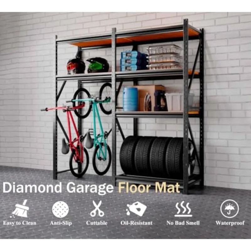 Garage Floor Mat,Thickened PVC - Bar Mat Rubber 评论和价格