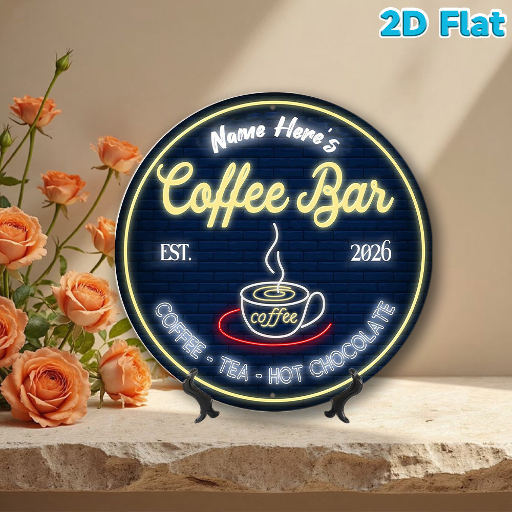Custom Name & Year Coffee Bar  - Home Bar And Coffee 评论和价格