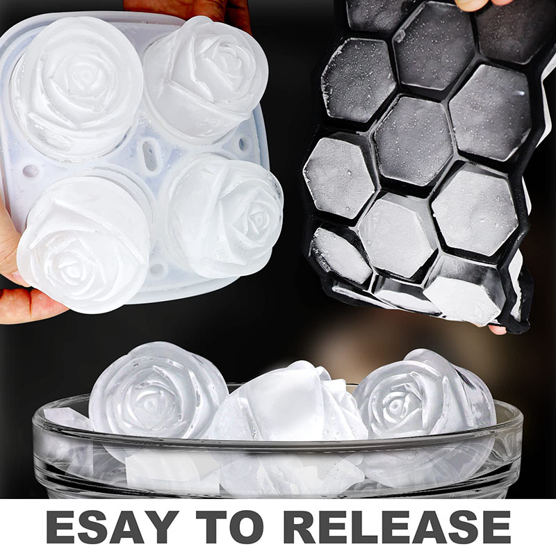 Rose Ice Ball Molds 2.5 Inch L - Ice Mold Sphere 评论和价格