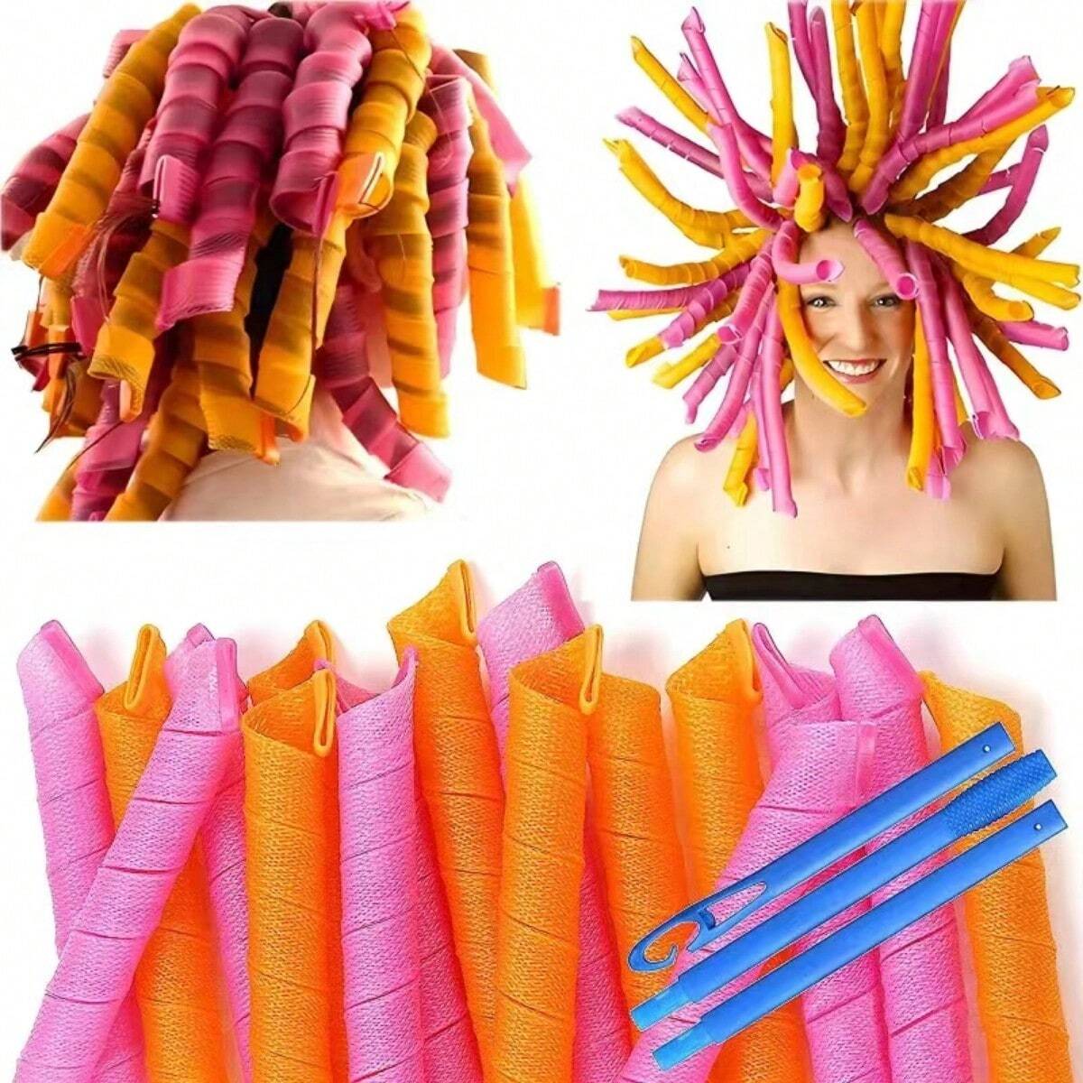 20Pcs Heatless Hair Curlers No - Home Barber 评论和价格
