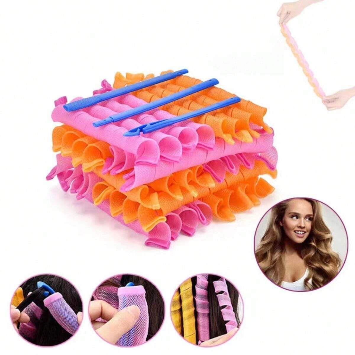 20Pcs Heatless Hair Curlers No - Home Barber 评论和价格