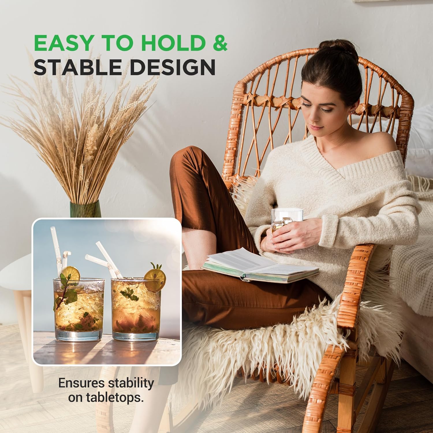 Whiskey Glass Set of 2 – 10 Oz - Home Bar Set 评论和价格
