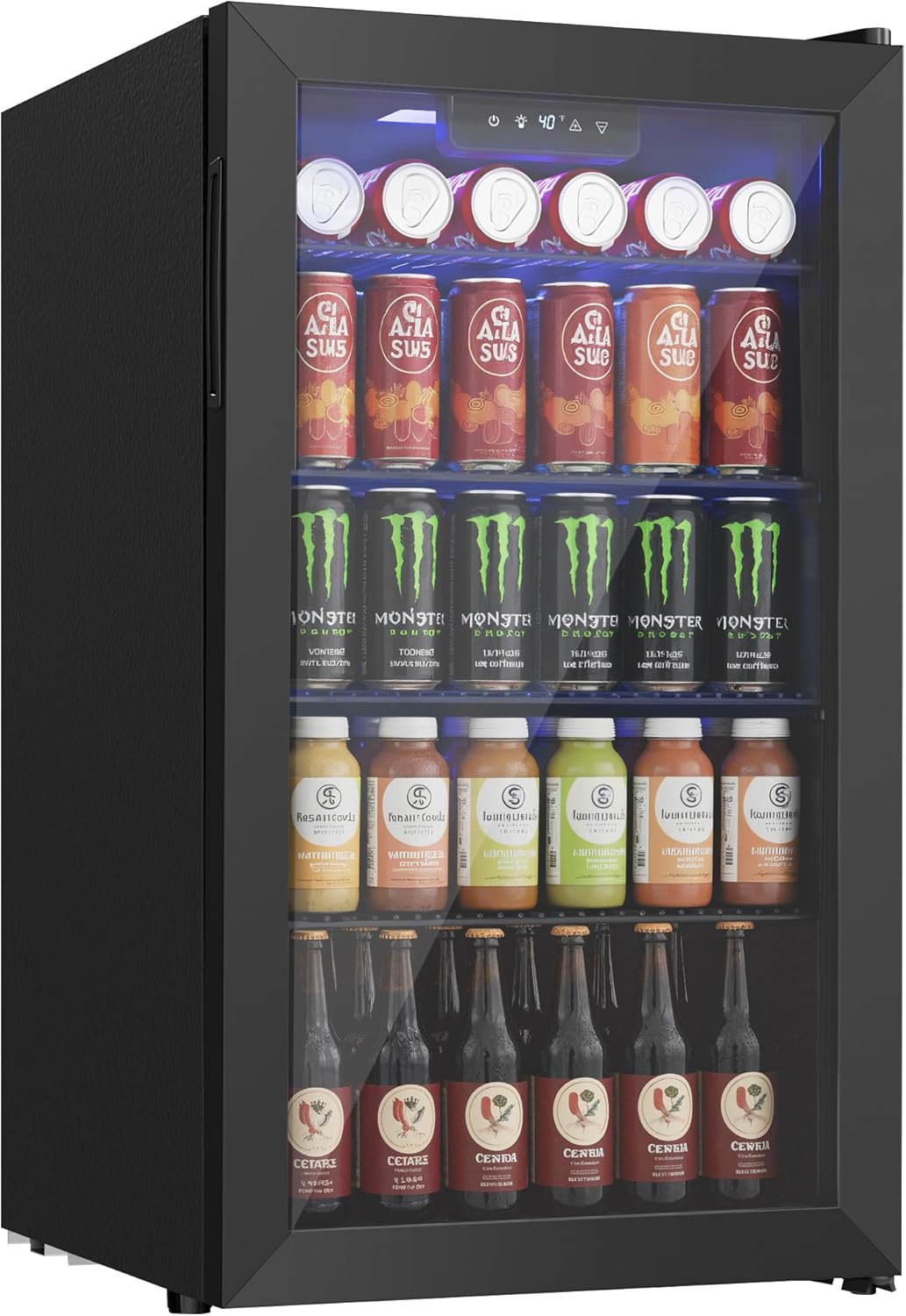 126 Can Mini Fridge with Glass - Home Bar And Fridge 评论和价格