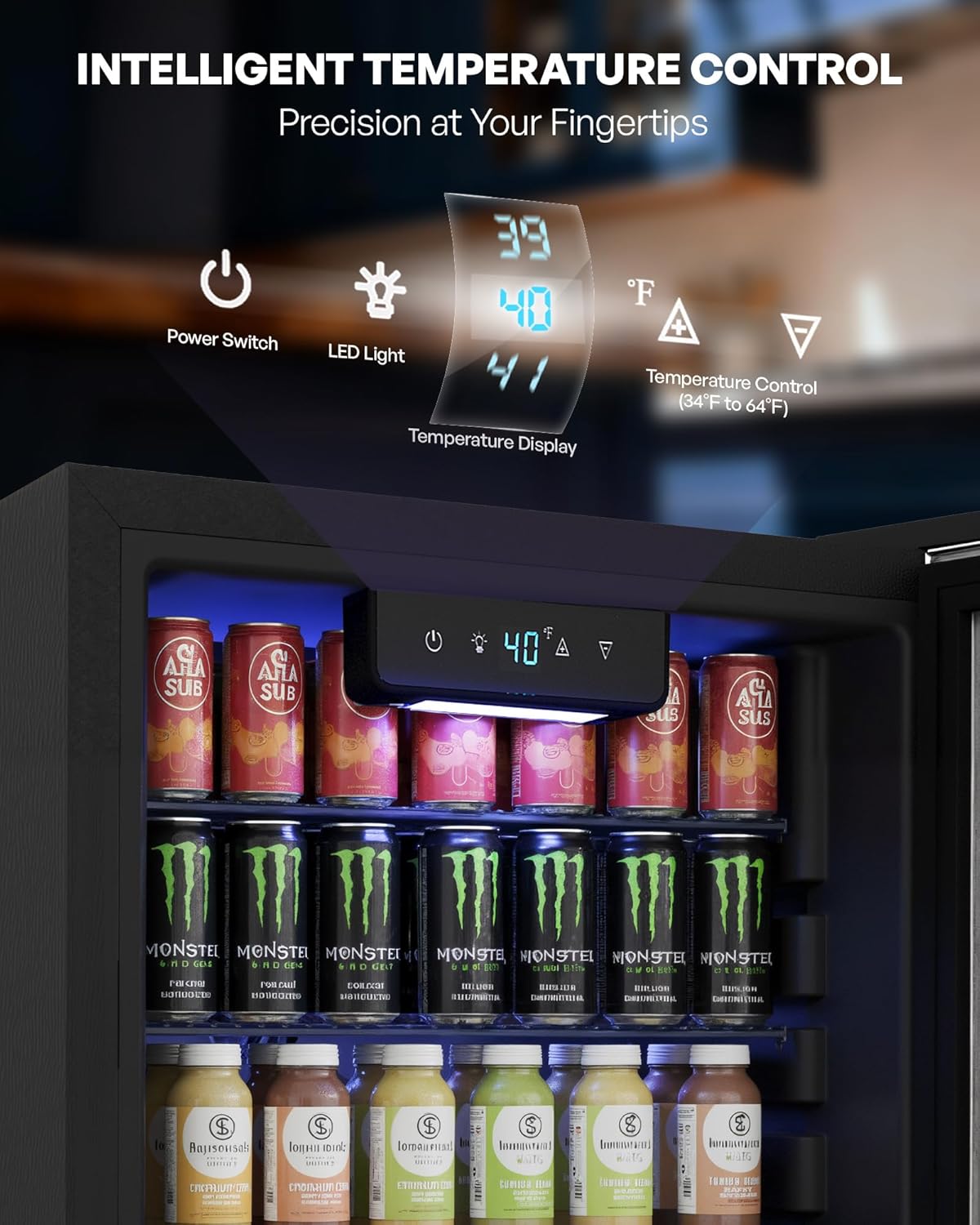 126 Can Mini Fridge with Glass - Home Bar And Fridge 评论和价格