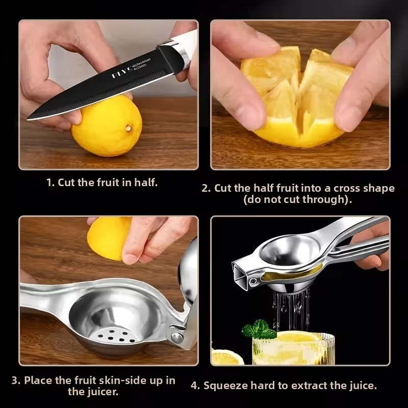 1pc Stainless Steel Manual Lem - Citrus Juicer Bar 评论和价格