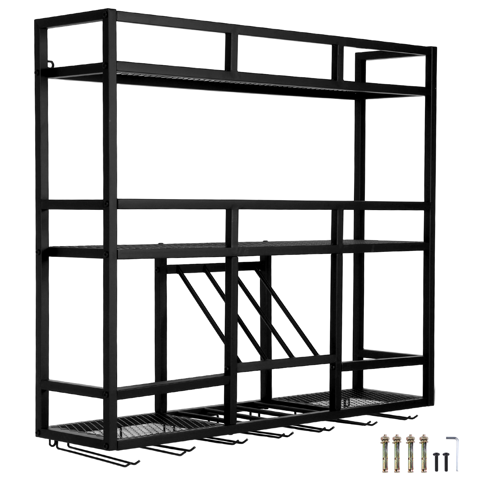 3 Tiers Floating Wine Bottle S - Home Bar Shelf 评论和价格