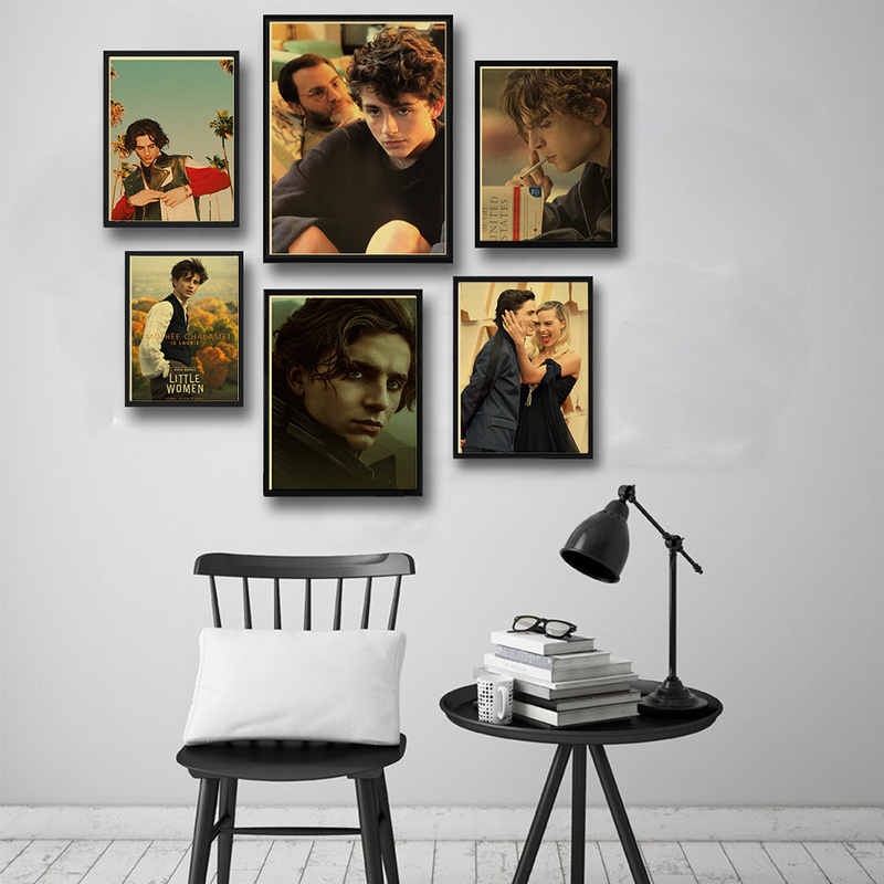Timothee Chalamet Retro Canvas - Home Bar And Theater 评论和价格