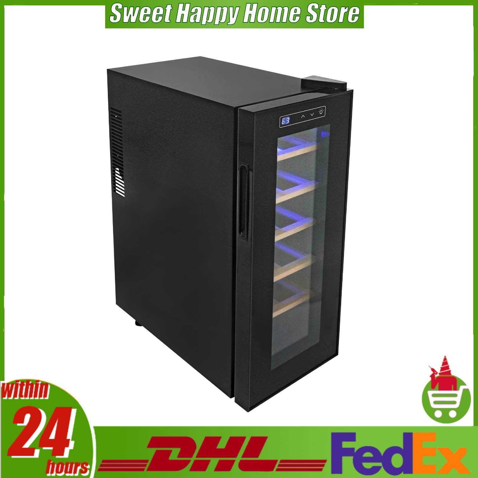 12 Bottle Wine Fridge, Freesta - Home Bar Shelves 评论和价格