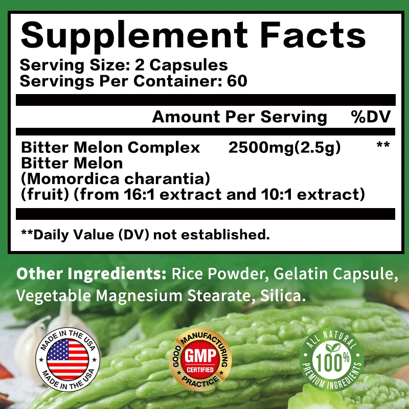 Bitter Melon Complex Capsules  - Bitters Bottle Set 评论和价格
