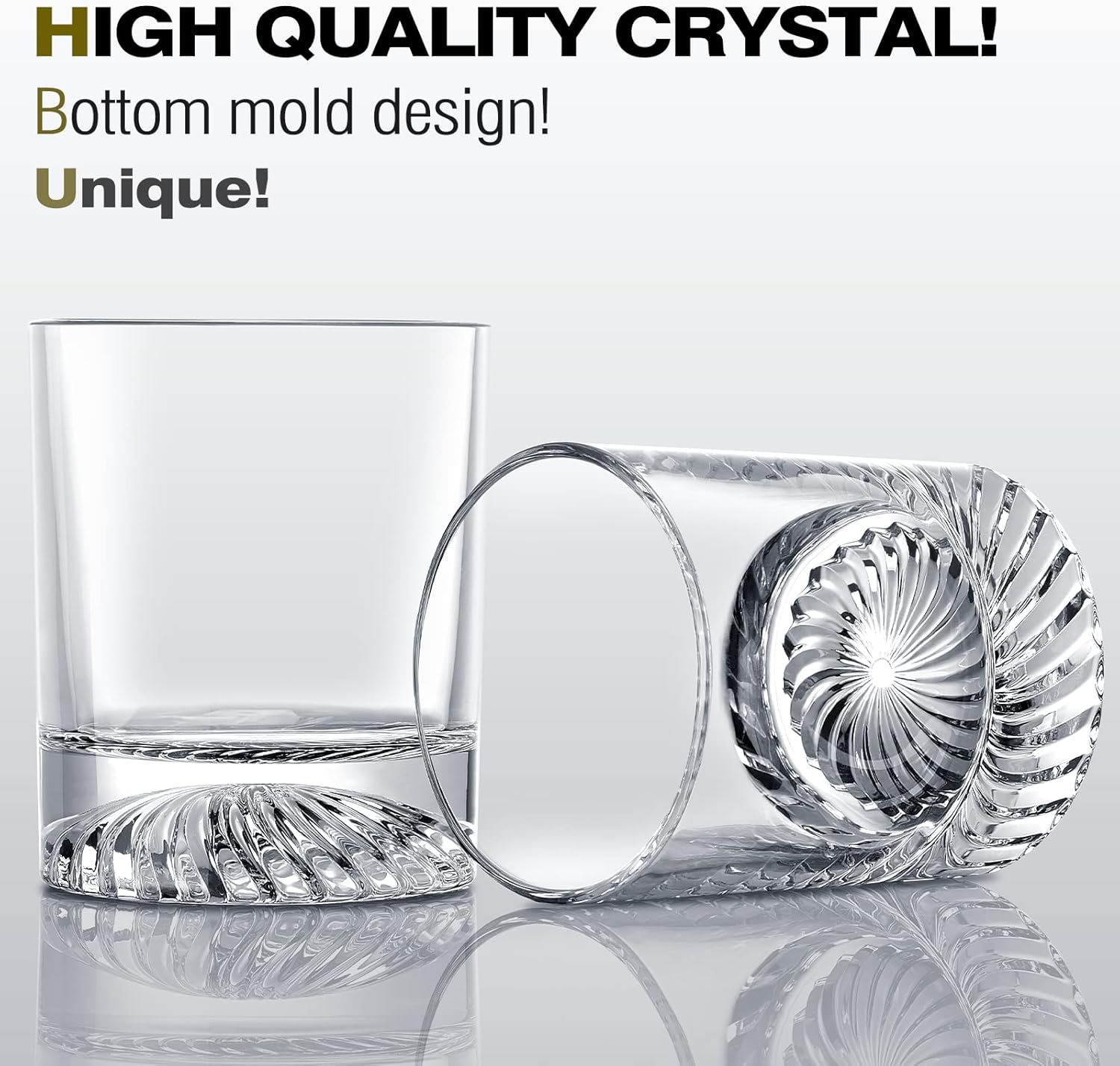 Whiskey Glasses Set of 4 12oz  - Home Bar Set 评论和价格