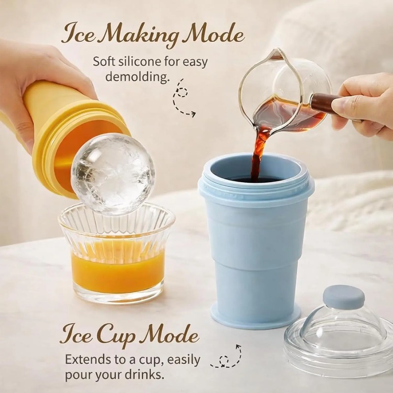 2-in-1  Silicone Folding Ice H - Ice Mold Sphere 评论和价格