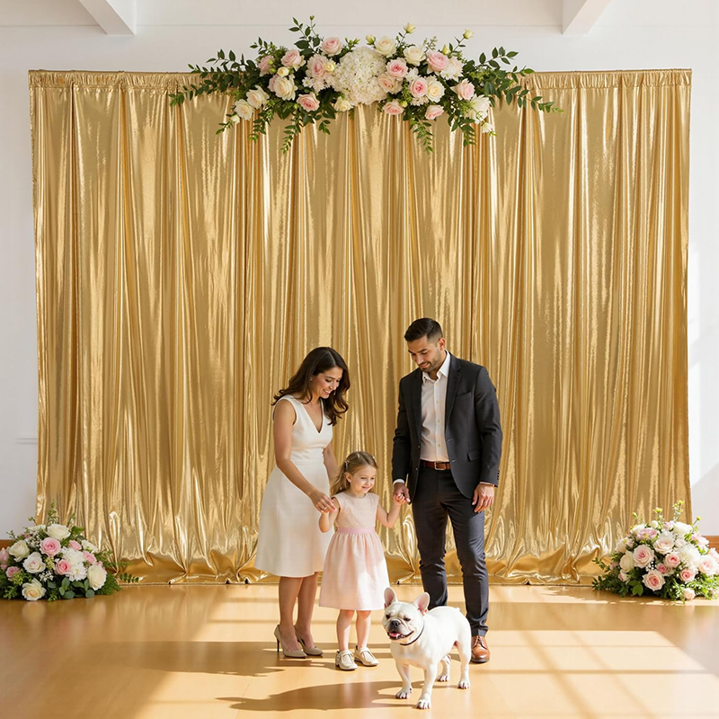 Gold Sequin Backdrop Curtain W - Home Bargains 评论和价格