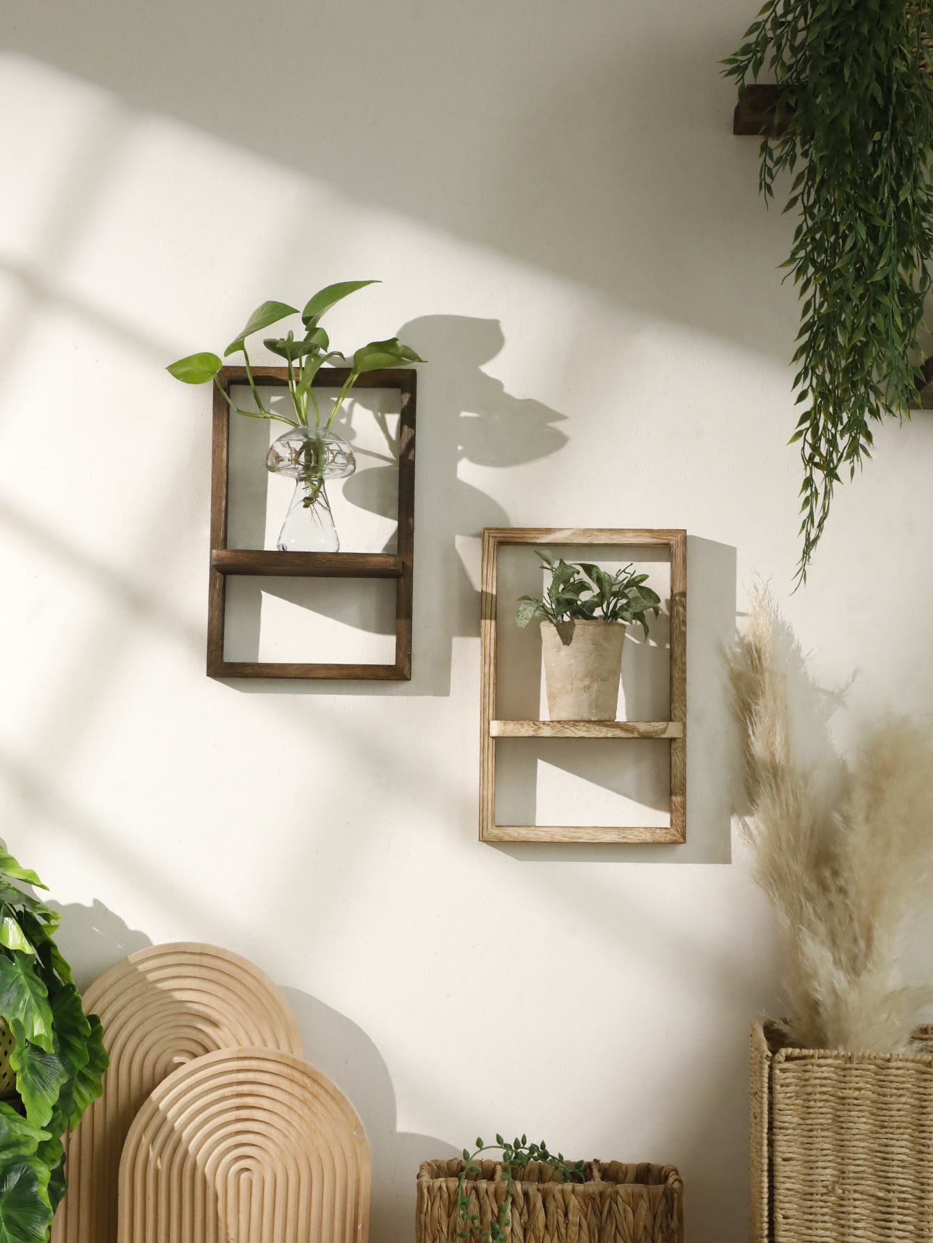 Wooden Display Shelf Floating  - Home Bar Shelf 评论和价格