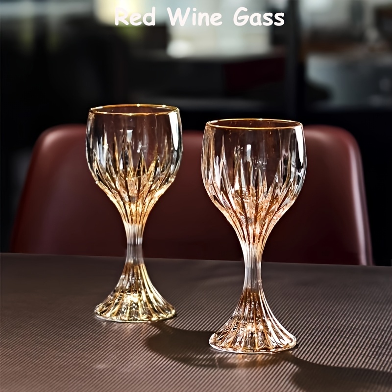 Luxury Crystal Gold Trim Wine  - Highball Glass Set 评论和价格