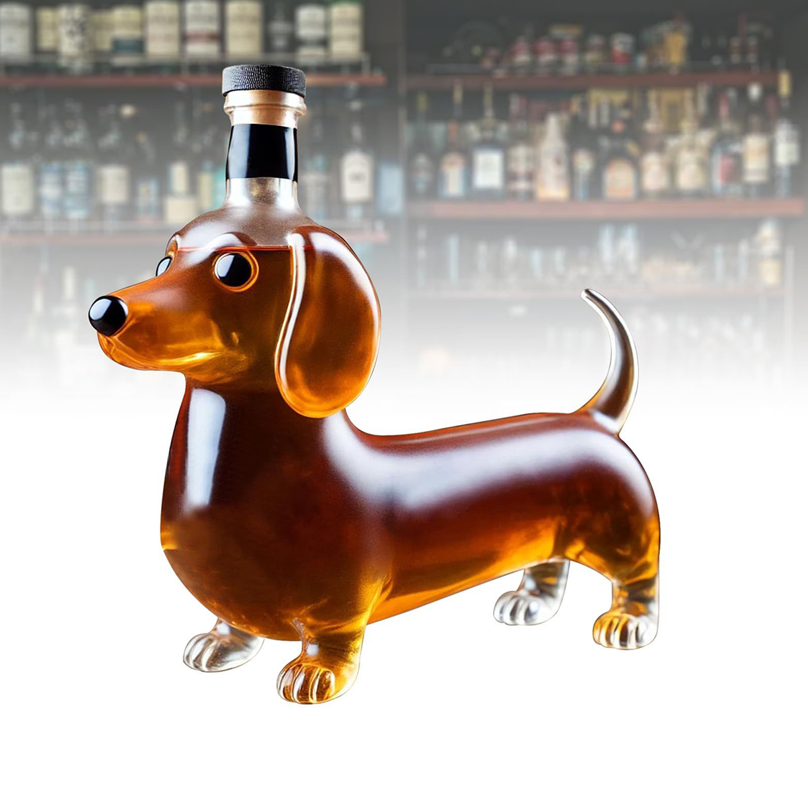 Whiskey Glass Liquor Bottle Da - Home Bar Shelf 评论和价格
