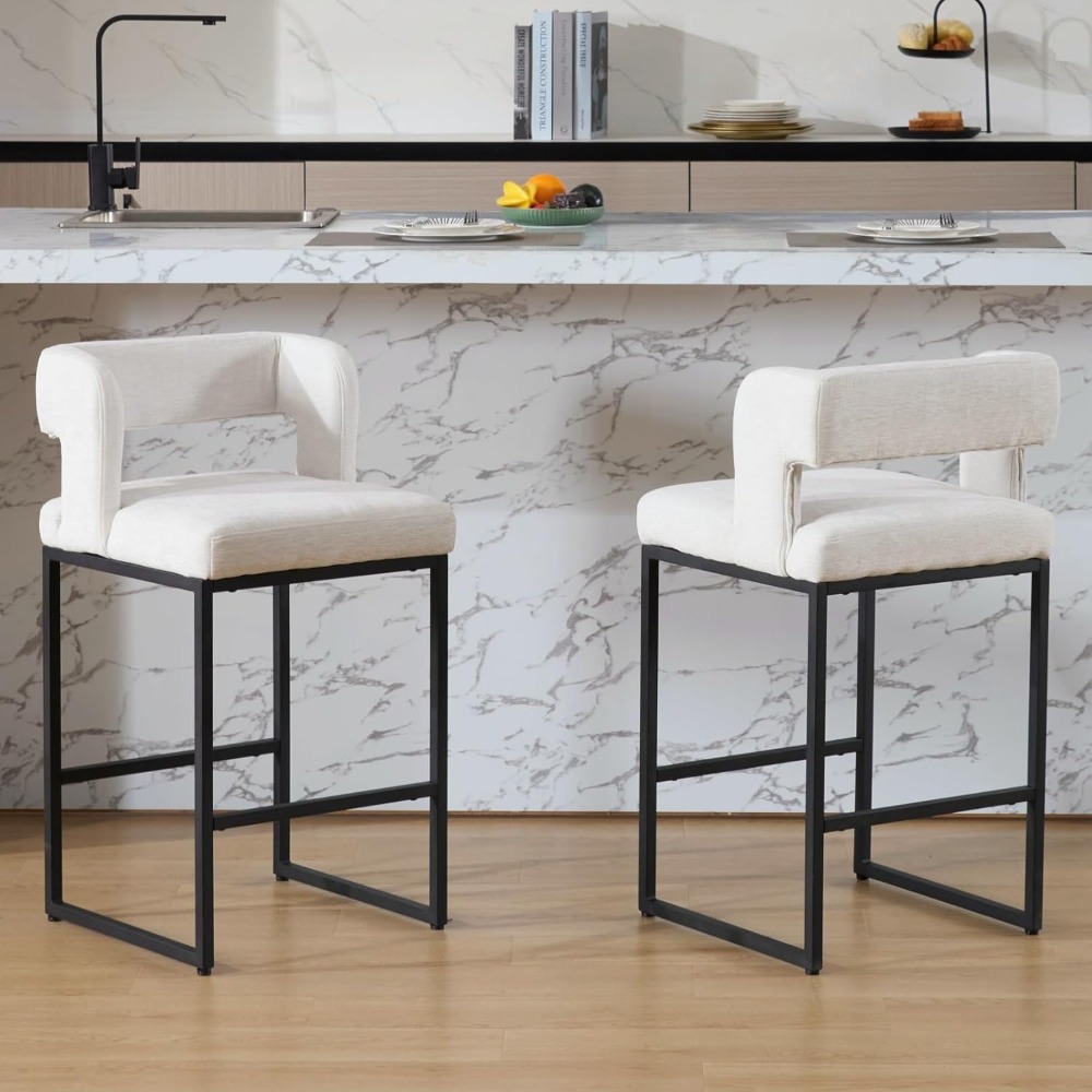 Modern Bar Stools Set of 2, 26 - Home Bar Stools 评论和价格