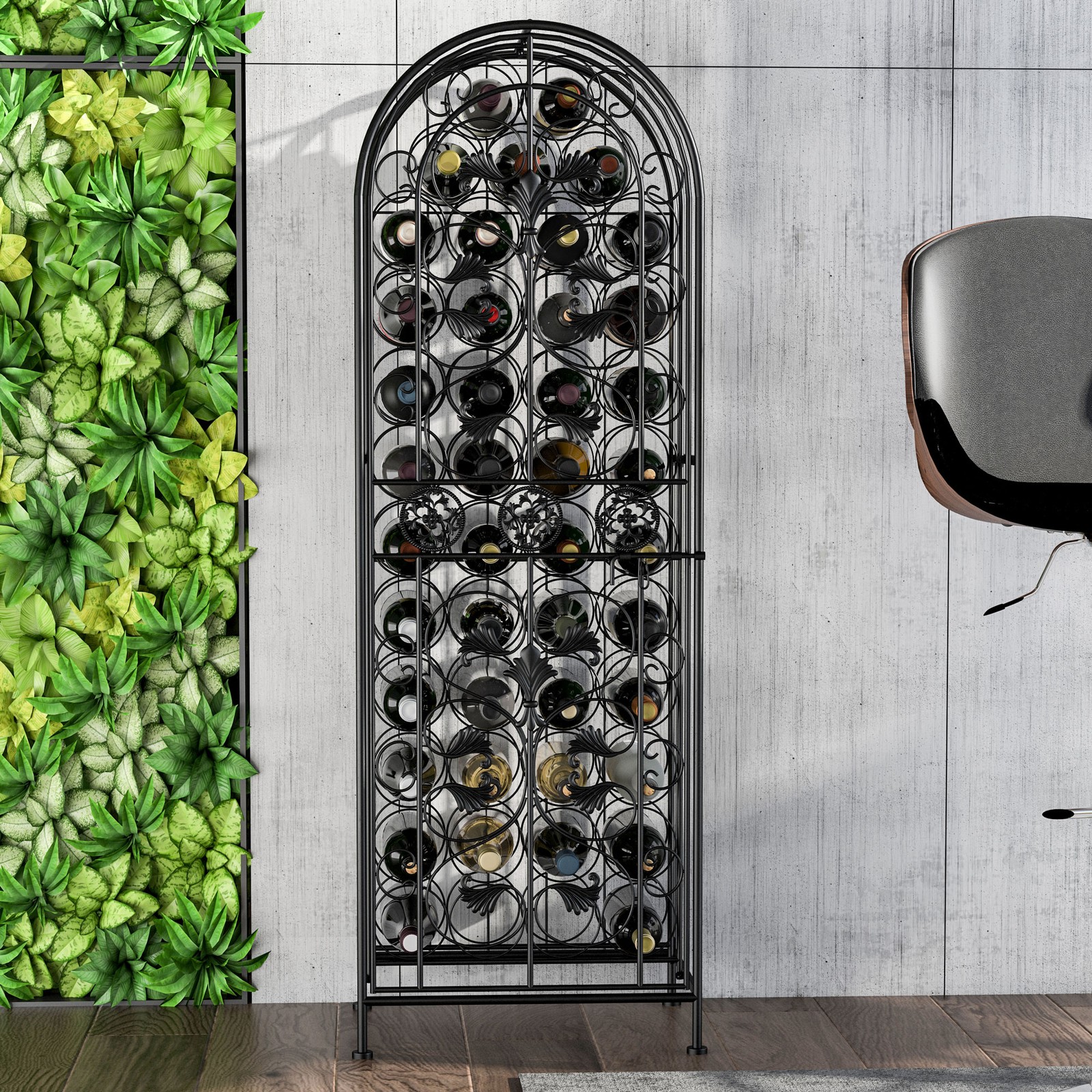 Free Standing Wine Rack 45 Bot - Home Bar Stand 评论和价格