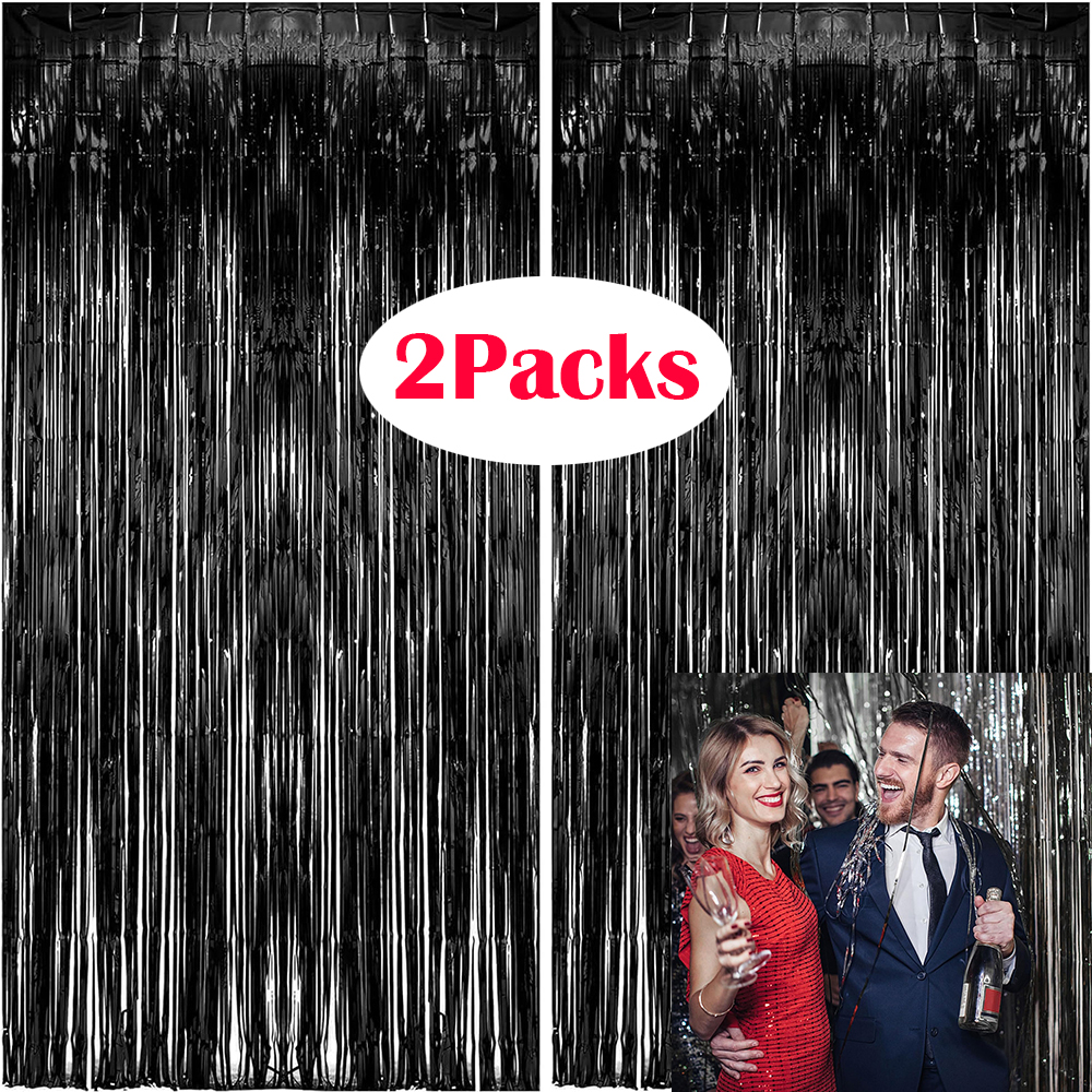 2Packs Black Metallic Tinsel F - Home Bargains 评论和价格