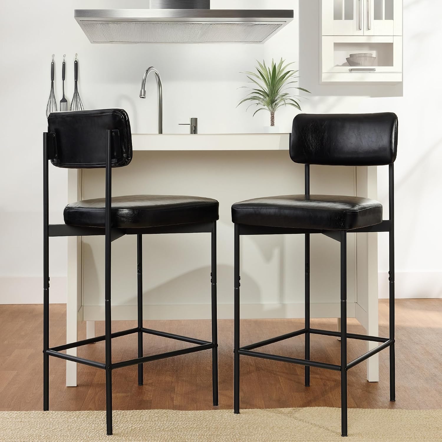 Set of 2, Armless Counter Heig - Home Bar Stools 评论和价格