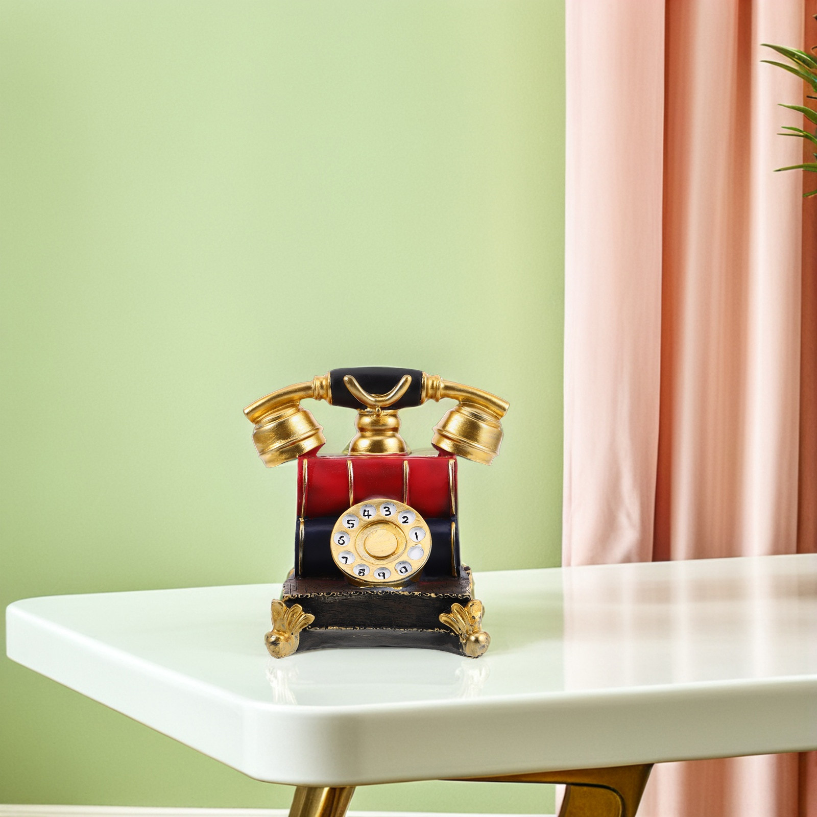 Vintage Rotary Telephone Decor - Home Bar Shelves 评论和价格