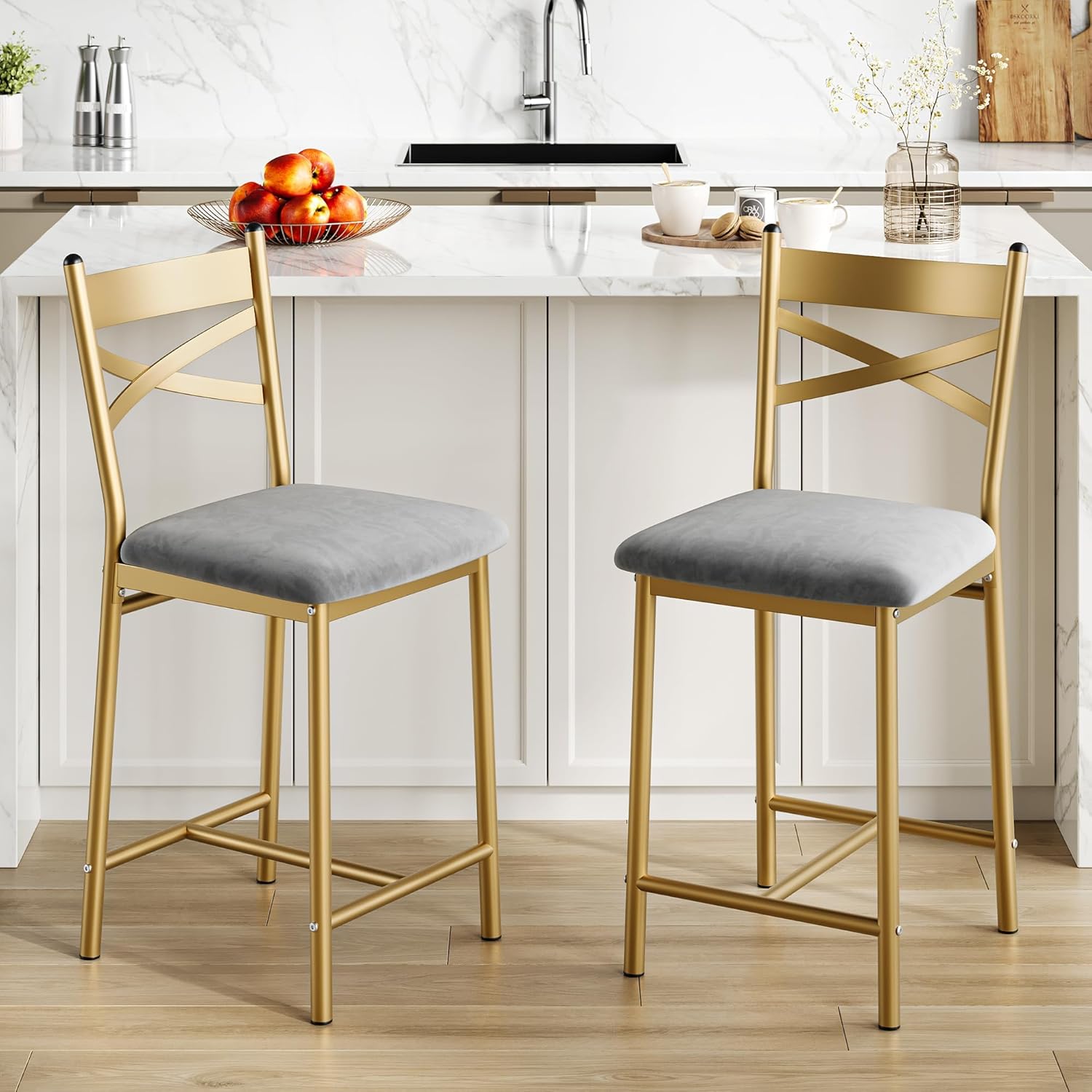 26 Inch Bar Stools Set Of 2, C - Home Bar Stools 评论和价格