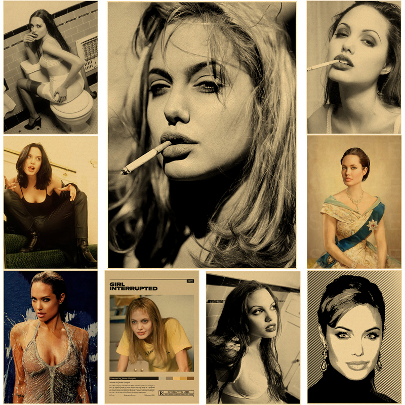 Angelina Jolie Vintage Poster  - Home Bar And Theater 评论和价格