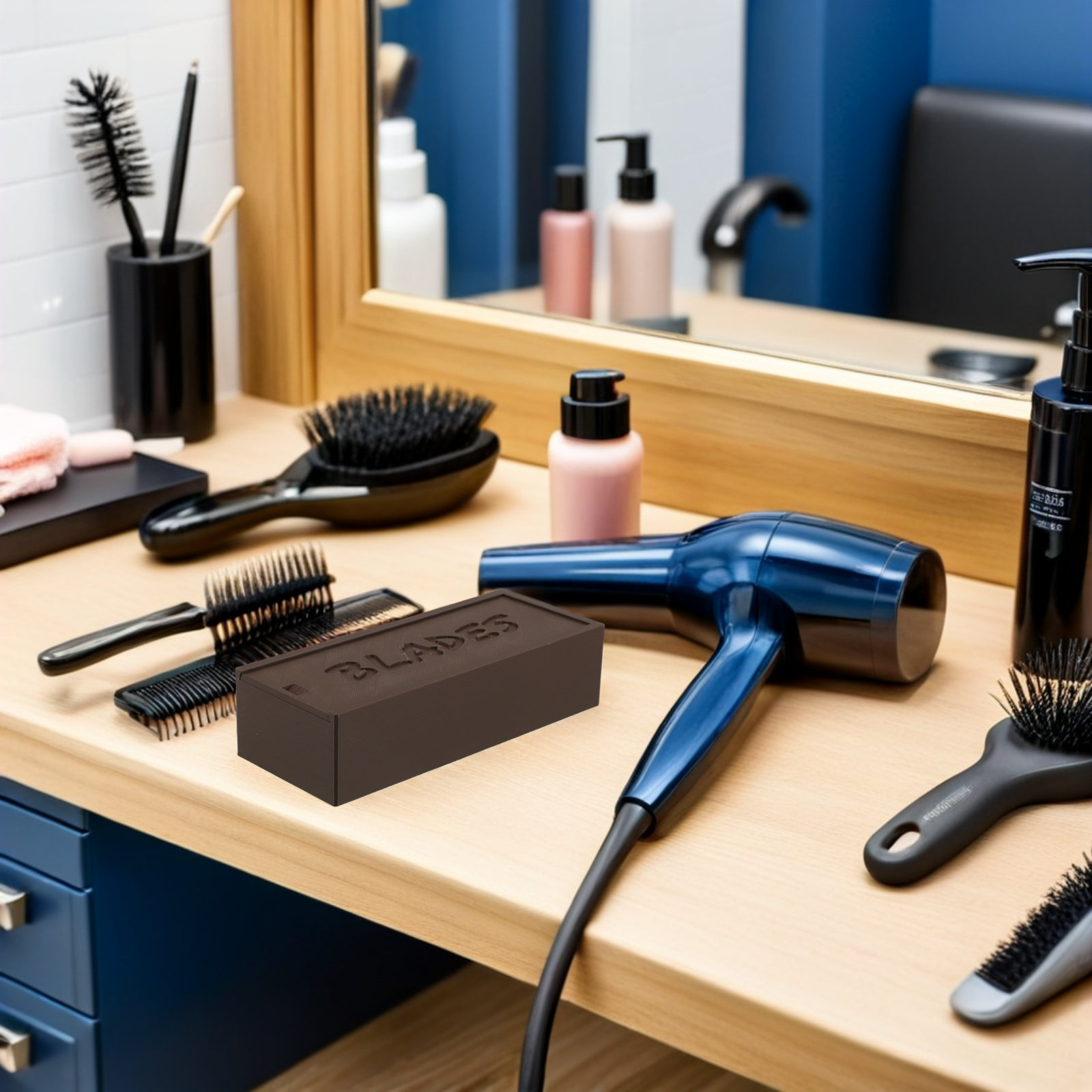 Plastic Brown Blade Storage Do - Home Barber 评论和价格