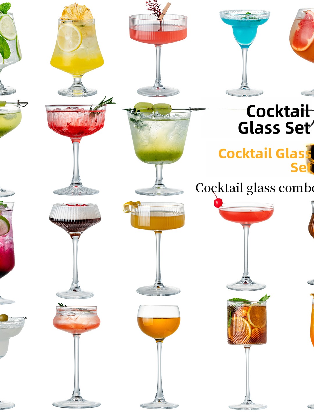 Premium Crystal Glass Cocktail - Highball Glass Set 评论和价格