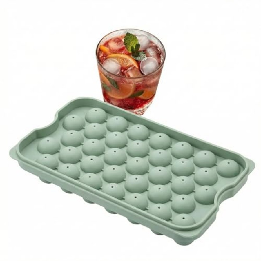 Round Ice Ball Mold Tray 1 Pac - Ice Mold Sphere 评论和价格