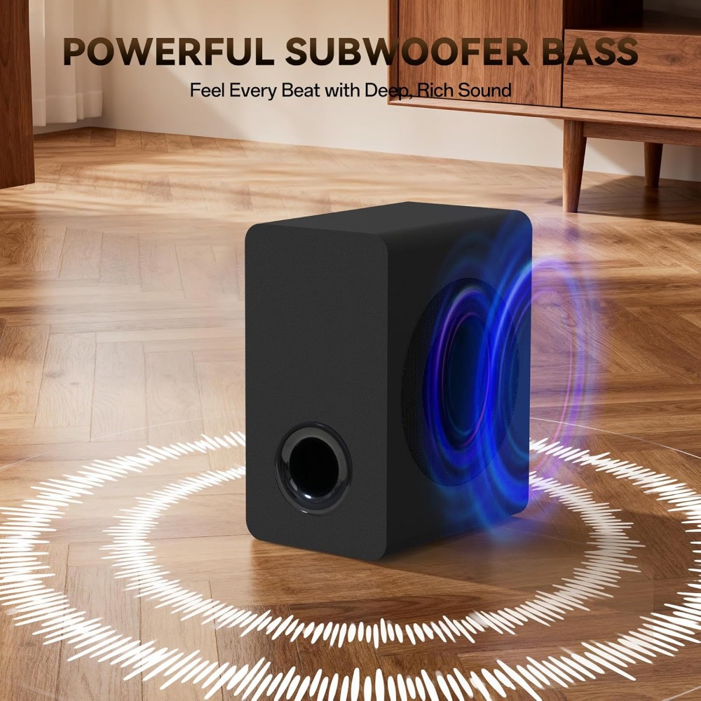 Wireless Sound Bar with Subwoo - Home Bar And Theater 评论和价格