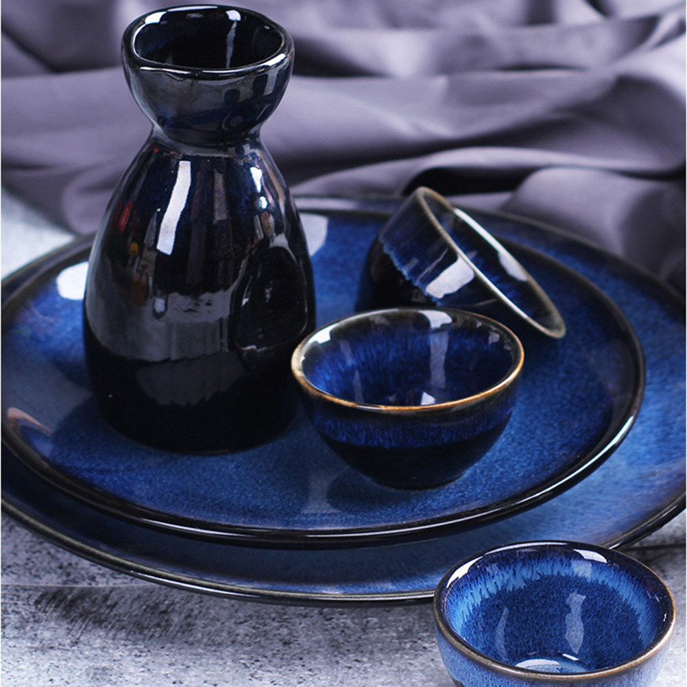 3Pcs Sake Cups Set Ceramic Jap - Home Bar Set 评论和价格