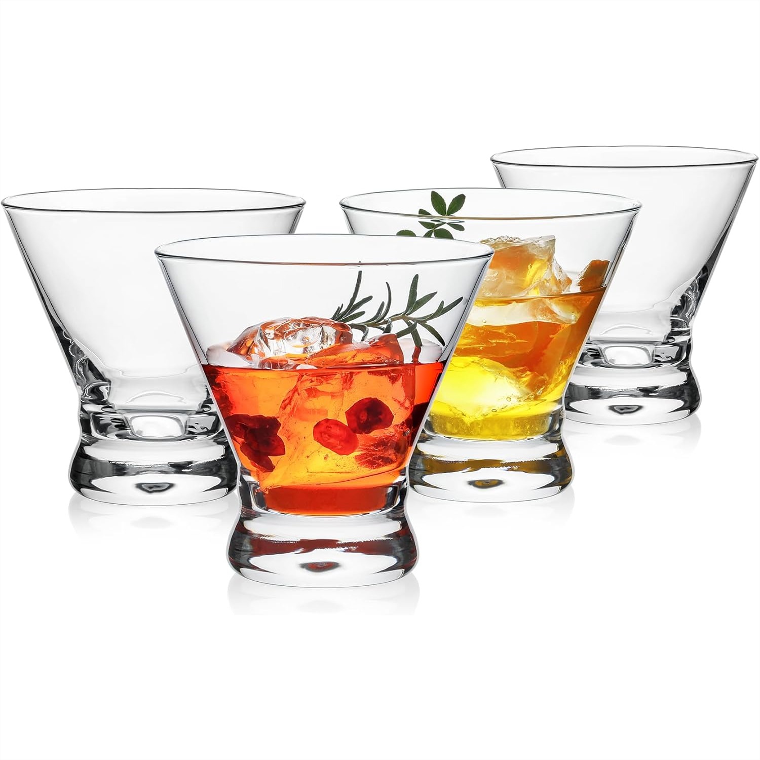 Stemless Martini Glasses Set o - Home Bar Set 评论和价格