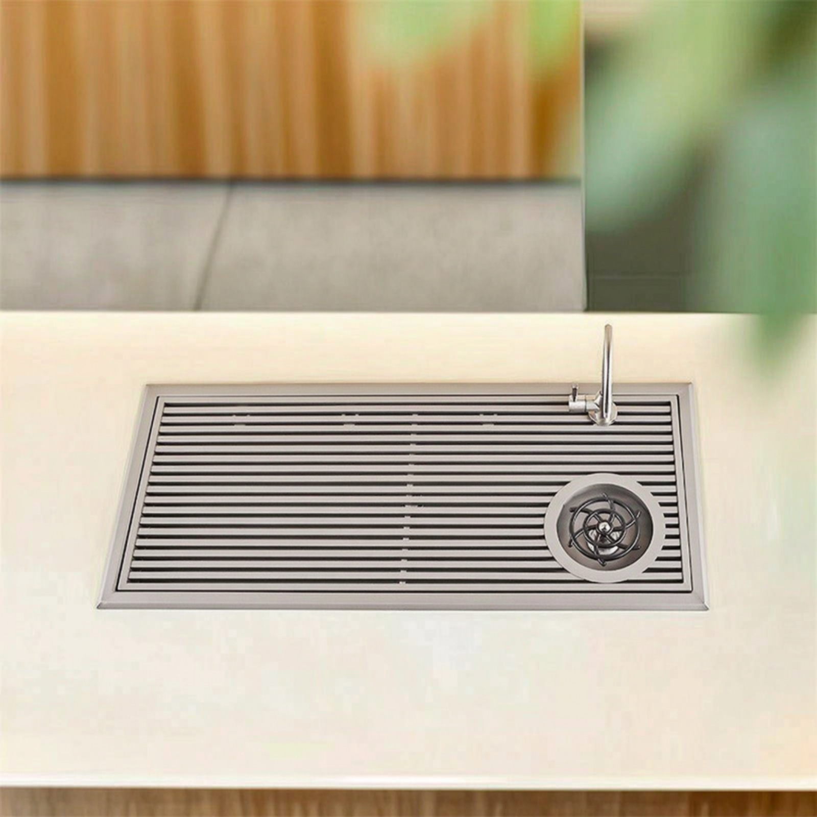 Inset Tea Tray with Faucet Ope - Home Barista 评论和价格