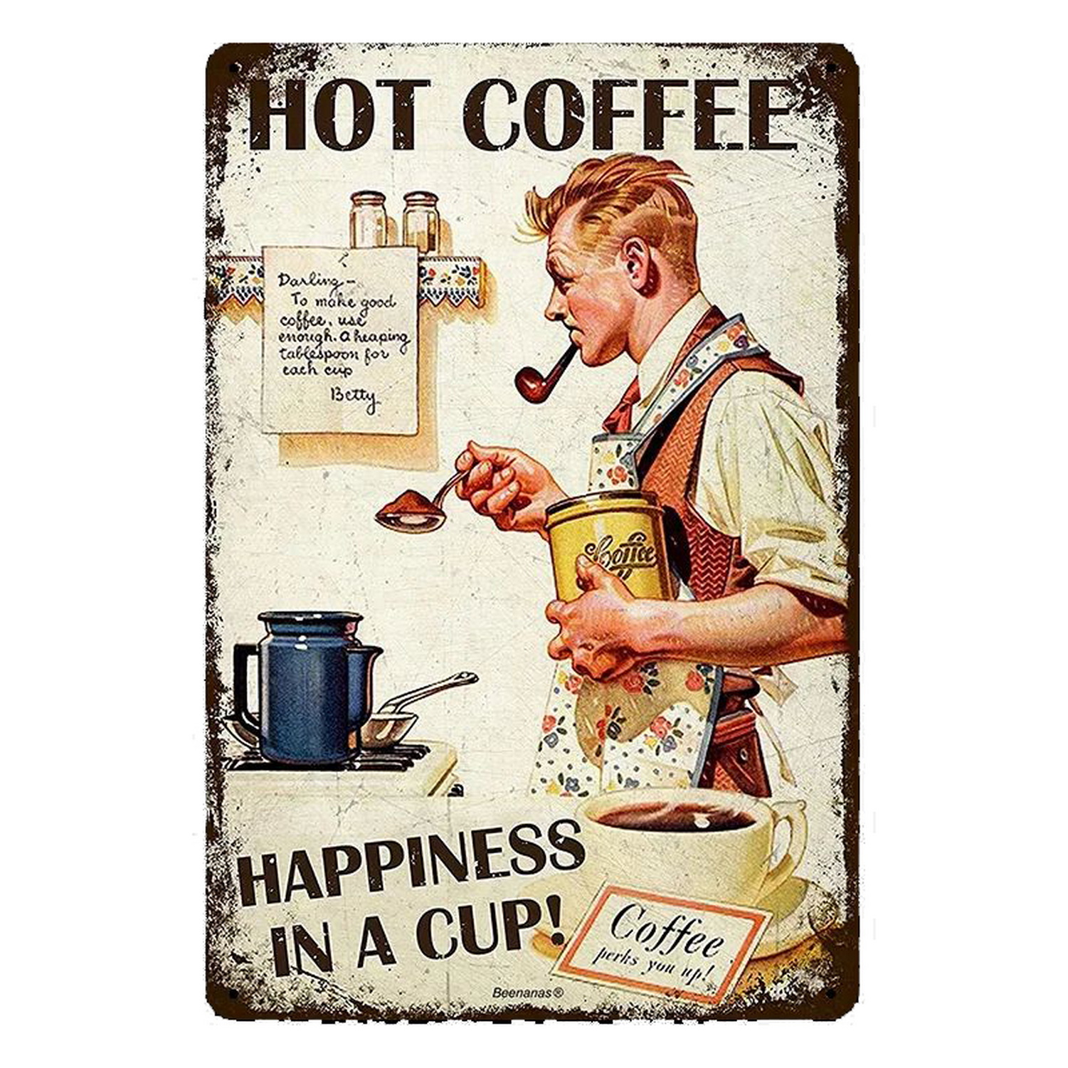 Metal Tin Signs Italian Coffee - Home Bar And Coffee 评论和价格